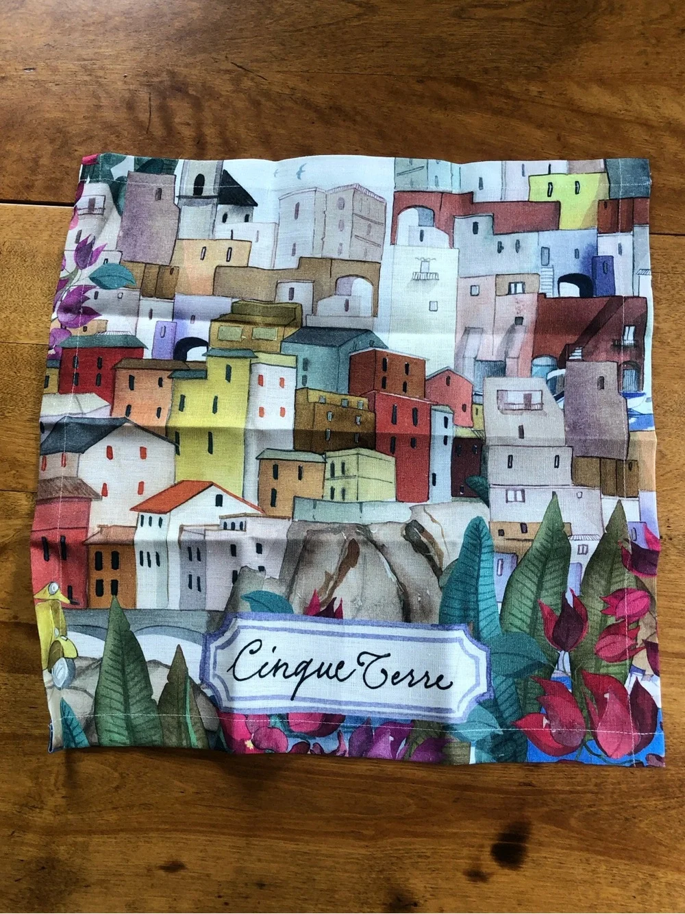 Cinque Terre Scenic Linen Napkins / set of 4